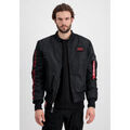 Veste Alpha Industries MA-1 D-Tec Sleeve Embroidery - black/red