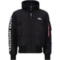 Vestes sur Grenoble : Veste Alpha Industries MA-1 D-Tec Sleeve Embroidery - black/white