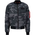 Veste Alpha Industries MA-1 Puffer Bomber Camo - black camo Grenoble