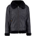 Veste Alpha Industries B-3 Faux Leather - black/black