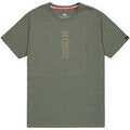 Tee-shirts sur Grenoble : T-shirt Alpha Industries Alpha Puff Print T-Shirt - dark olive