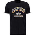 Tee-shirts sur Grenoble : T-shirt Alpha Industries College Camo T-Shirt - black