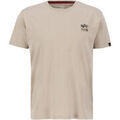 Tee-shirts sur Grenoble : T-shirt Alpha Industries Camo Logo Puff Print Backprint T-Shirt - vintage sand