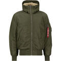 Vestes sur Grenoble : Veste Alpha Industries MA-1 Hooded - dark green