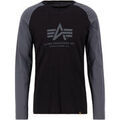T-shirt Alpha Industries Basic Longsleeve - black/greyblack Grenoble