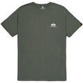 Tee-shirts sur Grenoble : T-shirt Alpha Industries Basic T-Shirt SL - dark olive