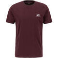Tee-shirts sur Grenoble : T-shirt Alpha Industries Basic T-Shirt SL - deep maroon