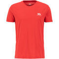Tee-shirts sur Grenoble : T-shirt Alpha Industries Basic T-Shirt SL - speed red