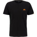 Tee-shirts sur Grenoble : T-shirt Alpha Industries Basic T-Shirt SL - black/neon orange