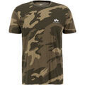 Tee-shirts sur Grenoble : T-shirt Alpha Industries Basic T-Shirt SL Camo - olive camo