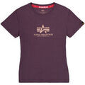 Tee-shirts sur Grenoble : T-shirt Alpha Industries New Basic T-Shirt BL W - Plum