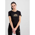 T-shirt Alpha Industries New Basic T-Shirt BL FP W - black/gold