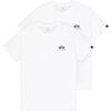 T-shirt Alpha Industries Basic T-Shirt SL 2 Pack - white