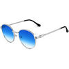 Lunettes de soleil Xlab SICILE Lunettes de soleil, Argent/Bleu clair, 51 mm Argent&eacute;