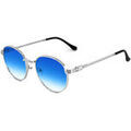 Lunettes sur Grenoble : Lunettes de soleil Xlab SICILE Lunettes de soleil, Argent/Bleu clair, 51 mm Argent&eacute;