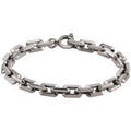 Bracelets Orusbijoux Bracelet Homme Argent Maille Facett&eacute;e Argent&eacute; Grenoble