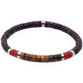 Bracelets Sixtystones Bracelet Perles Heishi ?il Tigre -XS-14cm Multicolore Grenoble