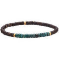Bracelets Sixtystones Bracelet Perles Heishi 4mm Coconut -Large-20cm Dor&eacute; Grenoble