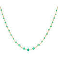 Colliers sur Grenoble : Collier Orusbijoux Collier Argent Dor&eacute; Cascade Pierre Onyx Vert Dor&eacute;