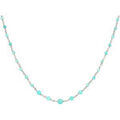 Colliers sur Grenoble : Collier Orusbijoux Collier Argent Rhodi&eacute; Cascade Pierre Amazonite Argent&eacute;