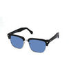 Lunettes de soleil Xlab Mod&egrave;le Maui Lunettes de soleil, Noir argent/Bleu clair, 54