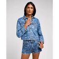 Vestes sur Grenoble : Veste Lee 112349588 CROPPED RIDER-TROPICAL DENIM