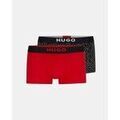Lingerie homme sur Grenoble : Cale&ccedil;ons HUGO 50501384 TRUNK BROTHER PACK Multicolore