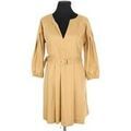 Robe courte Patrizia Pepe Robe en coton camel