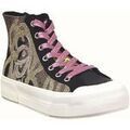 Baskets femme sur Grenoble : Baskets montantes Desigual Crush fake news