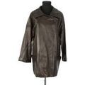 Manteau Ines De La Fressange Manteau en cuir marron Grenoble