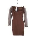Robes sur Grenoble : Robe courte Herv&eacute; L&eacute;ger Robe marron Marron