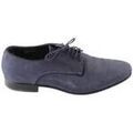Baskets homme sur Grenoble : Baskets Kenzo Chaussures &agrave; lacets en daim bleues Bleu