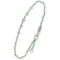 Bracelets Orusbijoux Bracelet En Argent Rhodi&eacute; Cascade Pierre Amazonite Argent&eacute; Grenoble