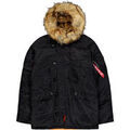 Veste Alpha Industries N-3B VF 59 Vintage Fit - black Grenoble