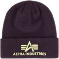 Chapeaux sur Grenoble : Chapeau Alpha Industries 3D Beanie - Plum