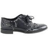 Baskets Claudie Pierlot Chaussures &agrave; lacets en cuir noires Noir