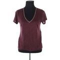 Tee-shirts sur Grenoble : T-shirt Maje T-shirt en lin bordeaux
