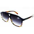 Lunettes sur Grenoble : Lunettes de soleil Longchamp Mixte 751 S, Bleu Havane, forme pilote