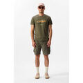 Short Teddy Smith Short S-LINEN CARGO Turbulence Kaki