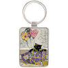 Porte cl&eacute; Kiub Porte-cl&eacute;s rectangulaire chaton Beige