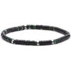 Bracelets Sixtystones Bracelet Perles Heishi 4mm Pierre Agate -Large-20cm Argent&eacute;