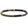 Bracelets Sixtystones Bracelet Perles Heishi 4mm Pierre -Large-20cm Argent&eacute;