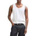 Tee-shirts sur Grenoble : T-shirt Tom Tailor D&eacute;bardeur ROUND White Blanc