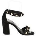 Chaussures &agrave; talons femme sur Grenoble : Chaussures escarpins Maje Talons en daim noirs