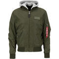 Veste Alpha Industries MA-1 TT Hood Light - dark green