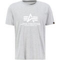 T-shirt Alpha Industries Basic T-Shirt BL - greyheather/white