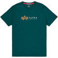 Tee-shirts sur Grenoble : T-shirt Alpha Industries Alpha Label T-Shirt - Force Green