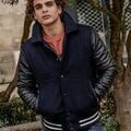 Blouson Harrington Blouson teddy bi-mati&egrave;re bleu marine Marine