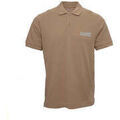 Polo Harrington Polo piqu&eacute; beige / blanc Beige