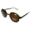 Lunettes sur Grenoble : Lunettes de soleil Esprit femme 39272 Ecaille marron clair forme Octogonale